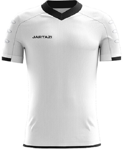 Jartazi športová košeľa Roma pánska polyester biela/čierna veľkosť XXL