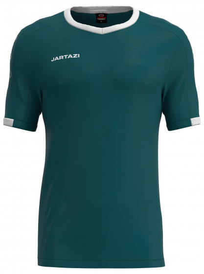 Jartazi športová košeľa Roma pánska polyester zelená/biela veľkosť S