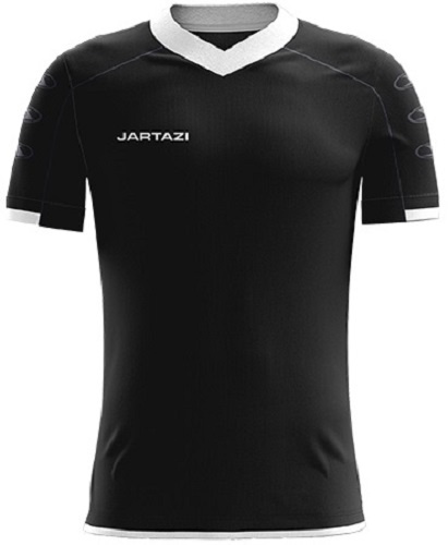 Jartazi športová košeľa Roma pánska polyester čierno/biela veľkosť M