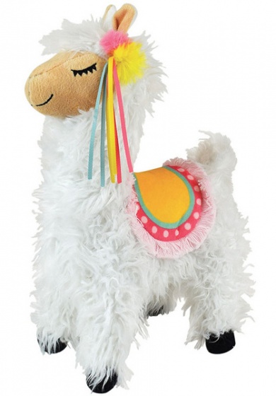 Jemini knuffel lola lama junior 38 cm wit