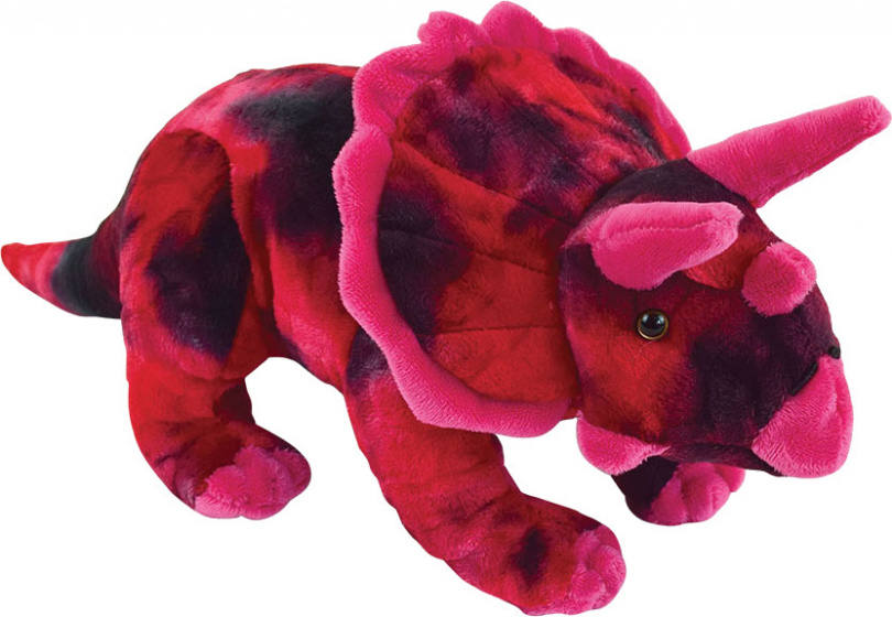 Jemini knuffeldino junior 38 cm pluche rood