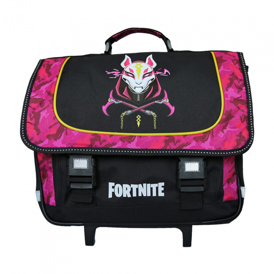 Epic Games školská taška na vozík Fortnite čierna/ružová
