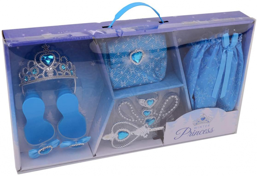Johntoy darčeková súprava Princess Secret princess XL dievčenská modrá