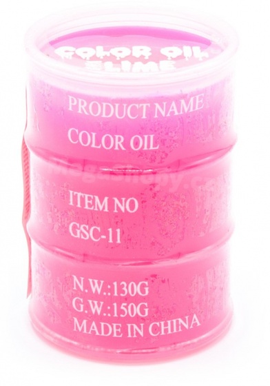 Oil tank slime oil 8 cm pink
