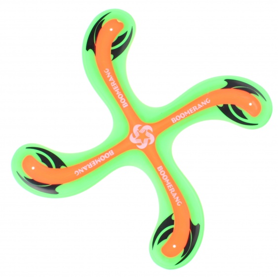 Outdoor Fun Boomerang Green 25 cm