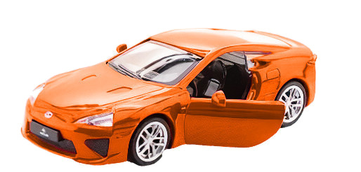 sports car scale model 1:43 8 cm Lamborghini orange