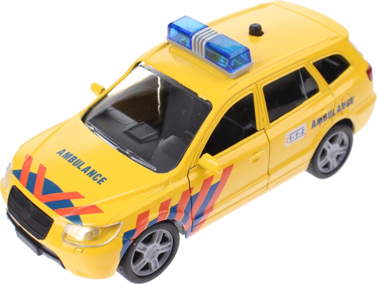 Super Cars 112 ambulance with light and sound 13 cm