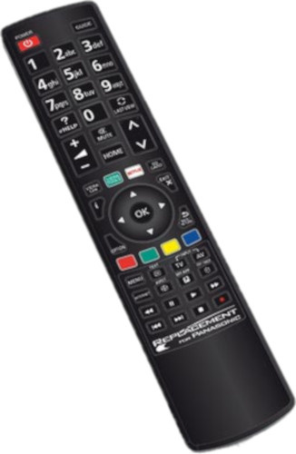 Jollyline TV diaľkový ovládač Batéria Panasonic čierna