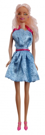 Jonotoys tienerpop laura blauw 30 cm