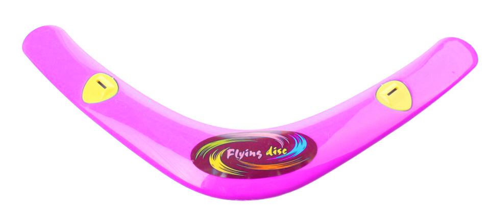 boomerang with flute junior 38 cm pink