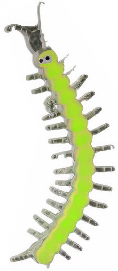 worm Sticky Stretchy 16 cm yellow
