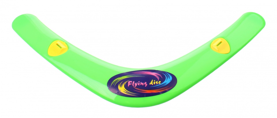 Flying Disc boomerang with whistle 38 cm green