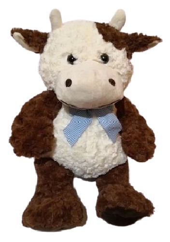 Jonotoys plyšová kravička junior 60 cm plyšová hnedá/biela