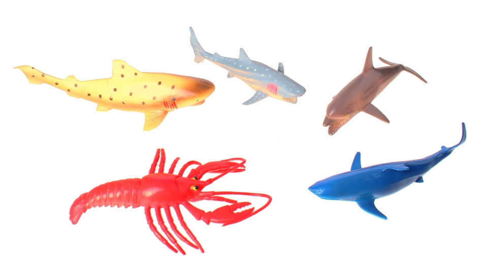 Jonotoys speelset animal world zeedieren 5 stuks