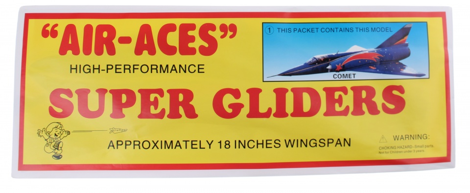 airplane foam air races super comet 45 cm blue