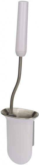 Joseph Joseph toiletborstel met houder 43,5 x 10 cm RVS wit Joseph Joseph toiletborstel met houder 43,5 x 10 cm RVS wit