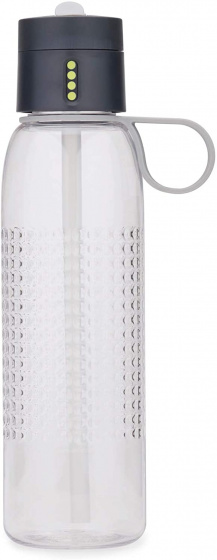 water bottle Dot Active 750 ml transparent/grey