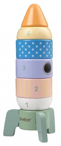 Jouéco stapelraket The Wildies Family hout 23 cm 8 delig Jouéco stapelraket The Wildies Family hout 23 cm 8 delig
