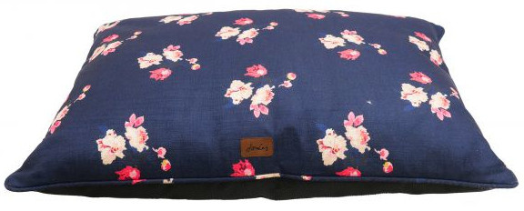 Joules podsedák zvieratko Kvetinový 80 x 60 cm fleece modrý