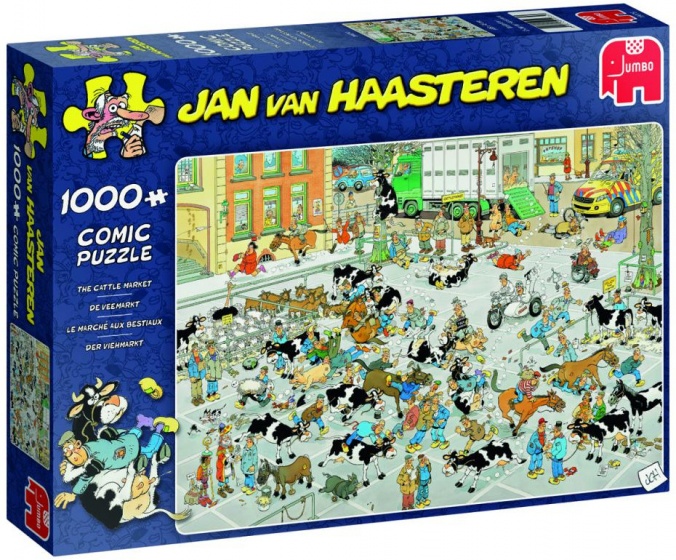 Jumbo legpuzzel jan van haasteren the cattle market 1000 stukjes