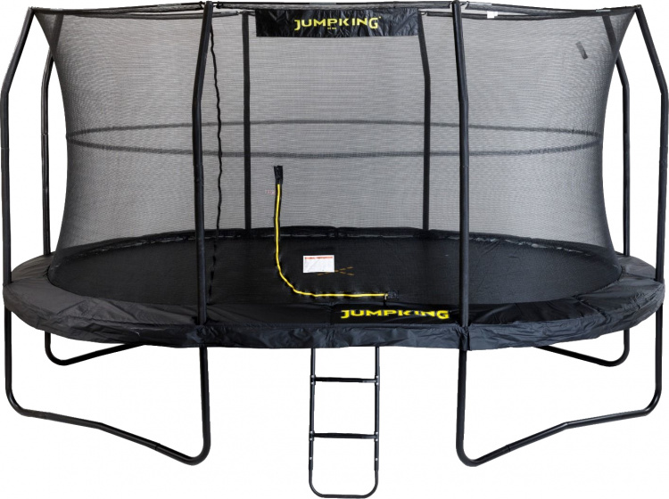 Jumping trampolína so sieťou JumpPod Oval 396 x 274 cm čierna (2016)