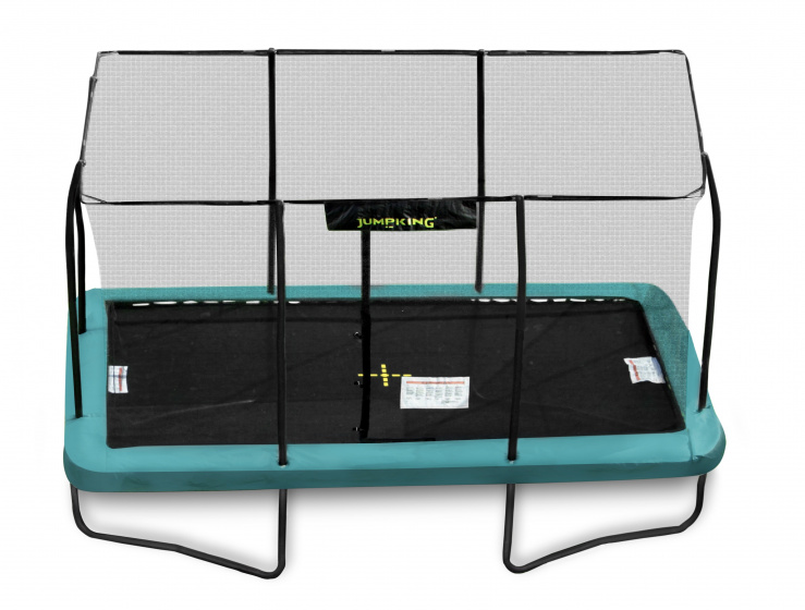 Jumpking trampoline rectangulaire 426 x 305 cm staal/mesh groen