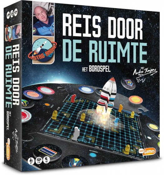 Just Games bordspel reis door de ruimte met andré kuipers