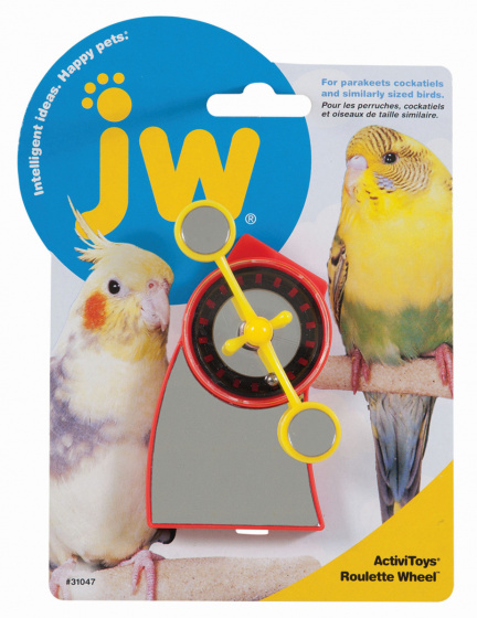 JW Pet Company activitoy ruleta 9 x 5,5 cm červená/žltá