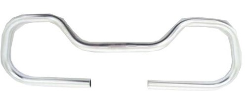 Kalloy vlinderstuur stadsfiets 22,2/ 600/ 25,4 mm zilver