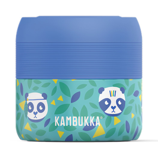 Kambukka obedár Bora Panda 400 ml nerez zelená/modrá