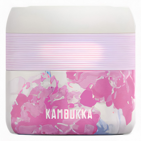 Kambukka lunchbox Bora Pink Blossom 400 ml RVS roze/wit Kambukka lunchbox Bora Pink Blossom 400 ml RVS roze/wit