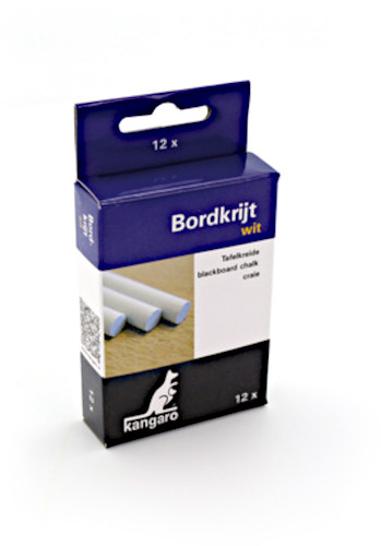 Kangaro bordkrijtjes wit 12 stuks