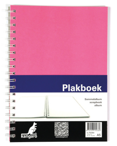 Kangaro scrapbook 25 x 19 cm 120 gramov A5 ružová 40 listov