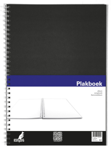 Kangaro scrapbook 40 x 29 cm 120 gramov A3 čierna 40 listov