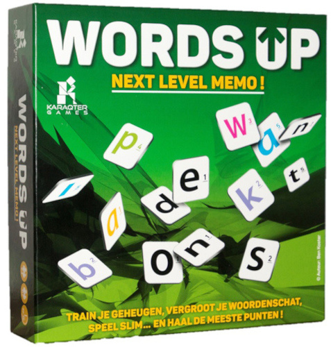 Karaqtergames gezelschapspel words up next level memo! (nl)