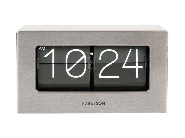 Karlsson klok Boxed Flip 20,5 x 11,5 x 7 cm grijs Karlsson klok Boxed Flip 20,5 x 11,5 x 7 cm grijs