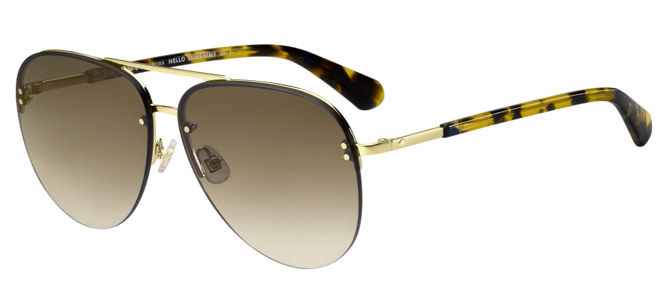 Kate Spade slnečné okuliare Jakaylaladies zlato/čierne