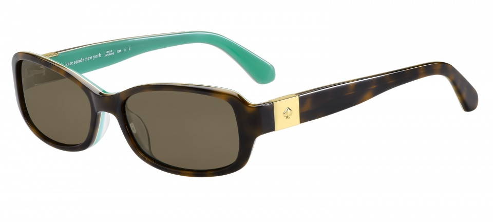 Kate Spade slnečné okuliare Paxton2ladies polarizačné hnedé/tyrkysové