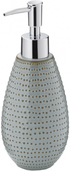 Kela dávkovač mydla Dots 350 ml keramický sivý