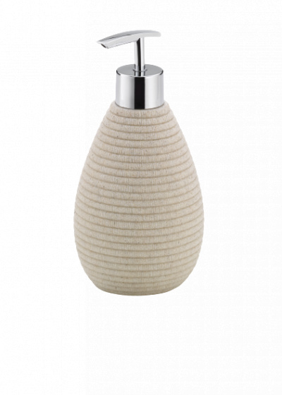 Kela dávkovač mydla Medea 1,26 l 17,5 cm polyester béžový