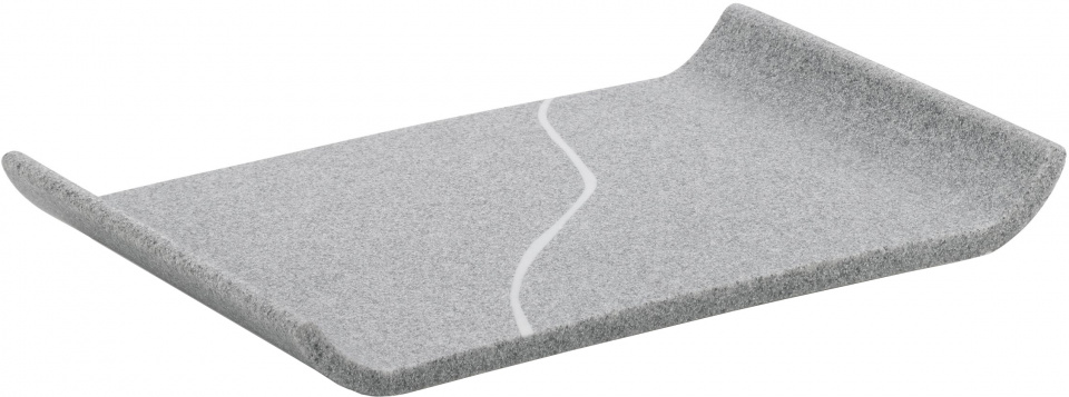 Kela zásuvka na uteráky Talus 30,5 x 20 cm sivá