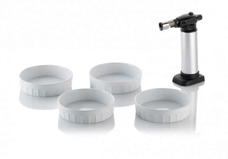 Kela cr?me br?lée set Manou 12 cm porcelánová biela