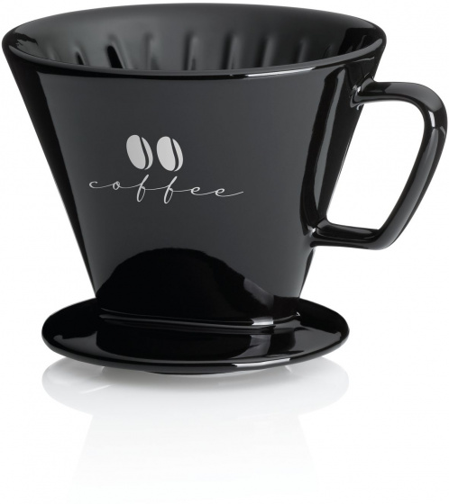 Kela Keuken kávový filter Excelsa 12 x 11 cm porcelánový čierny