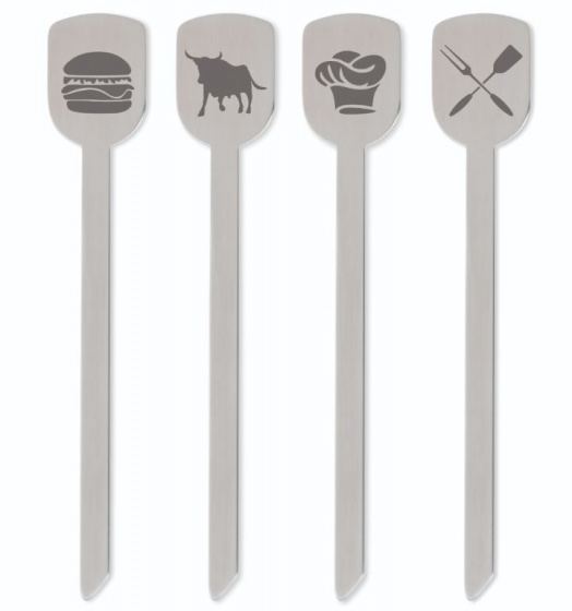 Kela Keuken špachtle na hamburgery Sam 19 cm nerez strieborná 4 kusy