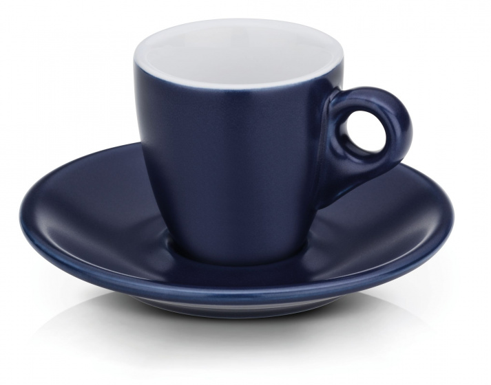 Kela Keuken šálka na espresso Mattia 12 x 6,5 cm keramická námornícka 2 kusy
