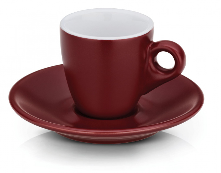 Kela Keuken šálka na espresso Mattia 12 x 6,5 cm keramická červená