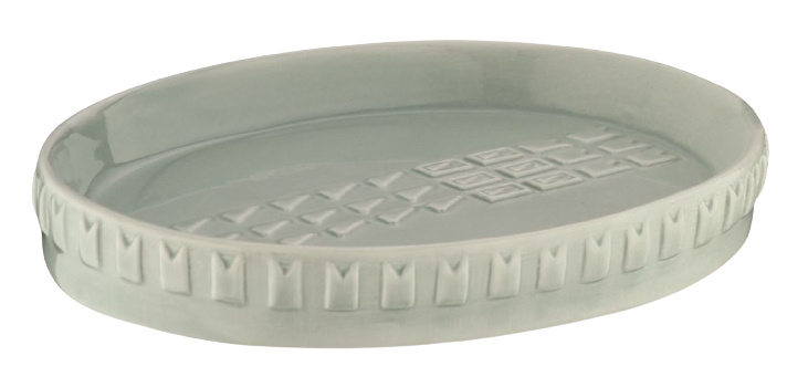 Kela držiak na mydlo Lenora 12,5 x 9,5 x 2,5 cm porcelánová zelená