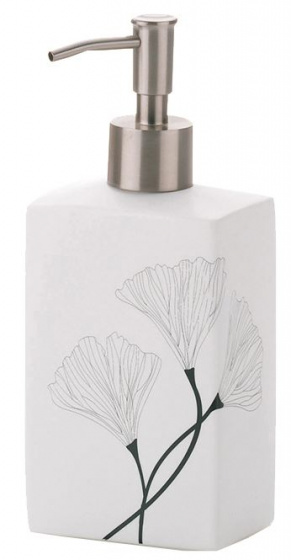 Kela dávkovač mydla Kalla 420 ml porcelán 19,5 x 8 cm biely
