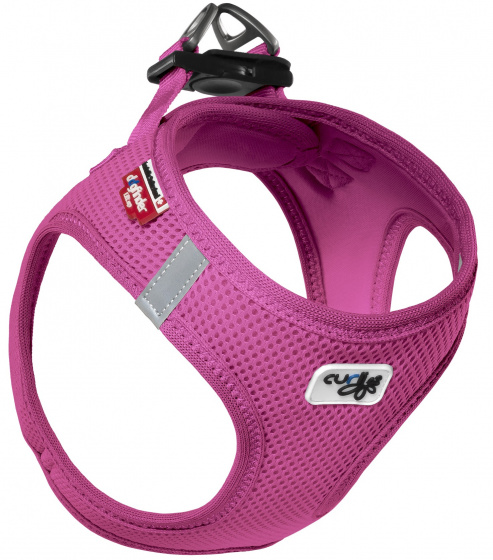 Curli Air-Mesh postroj pre psa 6-9 kg polyester fuchsiová