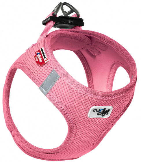 Curli postroj pre psa Air-Mesh 6-9 kg polyester ružový